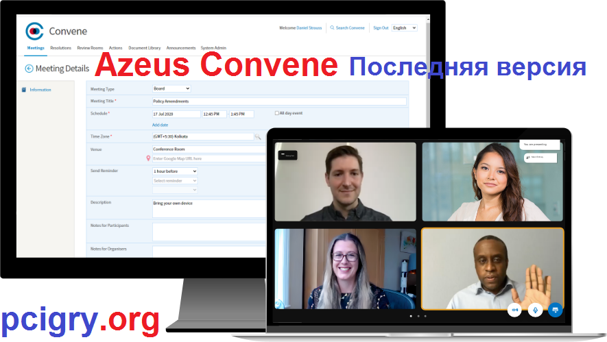 Azeus Convene Portal de la Junta (Free Download)